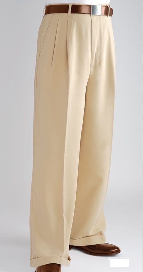 Eagilo Beige Tailored Formal Trousers image 3