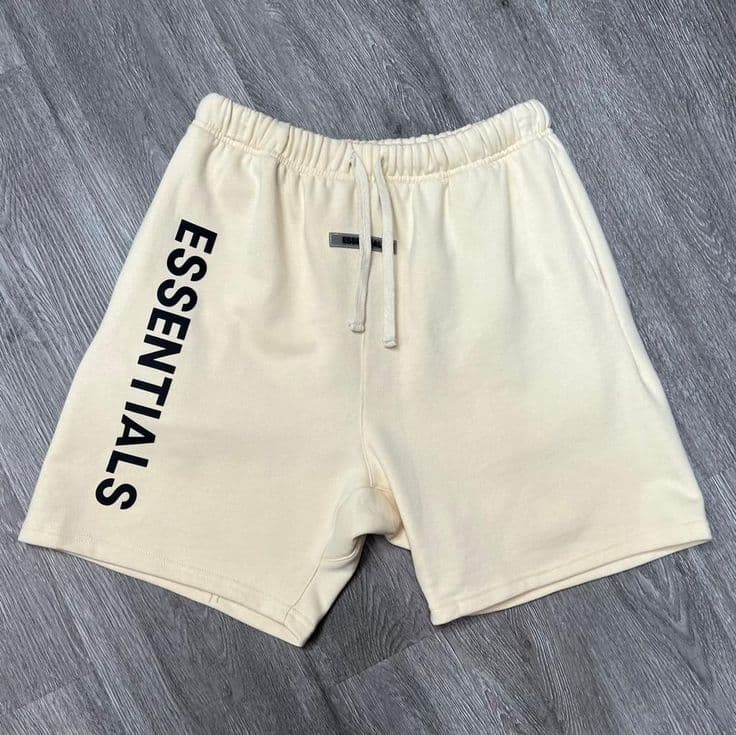Eagilo Cream Casual Drawstring Shorts image 2